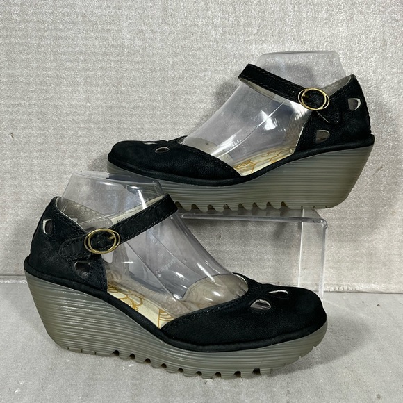 Fly London Yuna Women's Closed Wedge Sandals Size EU 38/7.5-8.0 US - Picture 1 of 10